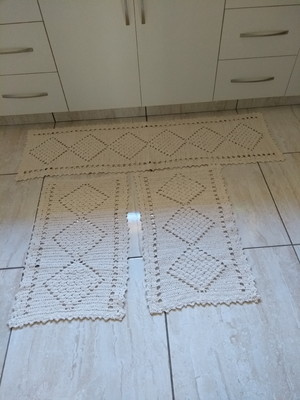 Jogo de tapetes simples para cozinha