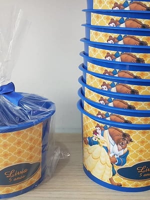40 baldinho de pipoca bela e a fera