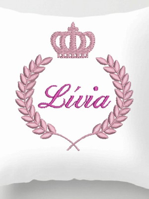 Capa de almofada com coroa