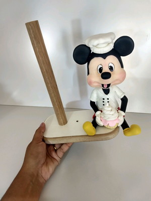 Porta papel toalha mickey