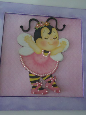Quadro bailarina abelhinha de8e85