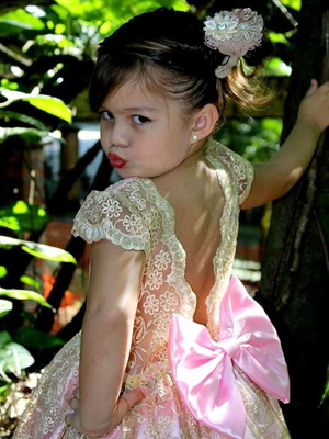 Vestido infantil de festa