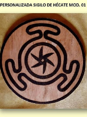 Placa sigilo de hécate mod. 01 - 20cm
