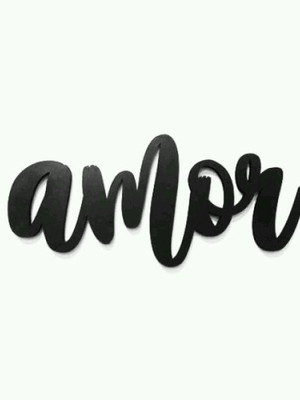 Lettering amor mdf