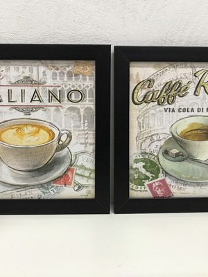 Quadros decorativos café roma itália