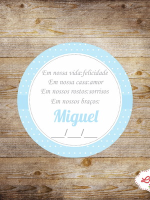 Tag agradecimento - maternidade