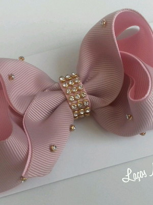 Laço com strass