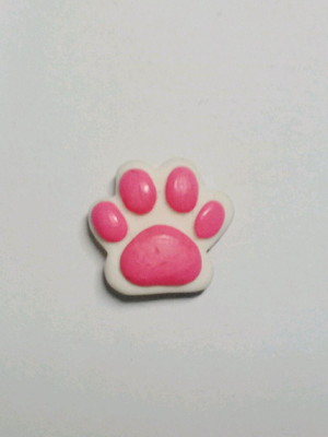 Patinha de cachorro feito em biscuit