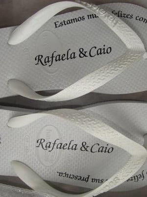 Havaianas top para brindes e lembrancinhas de casamento