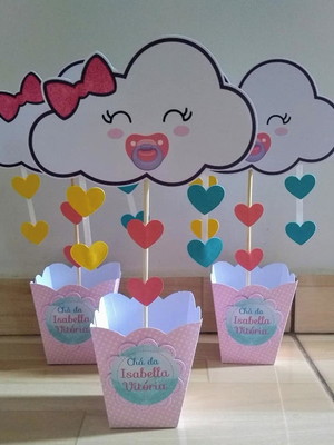 Centro de mesa chuva de amor