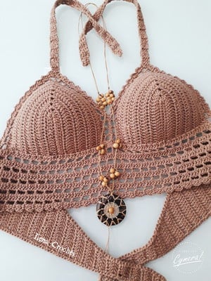 Cropped de crochê