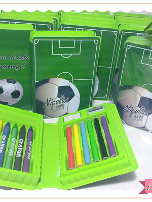 Estojo pintura 14 peças - futebol