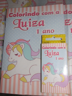 Kit colorir unicórnio