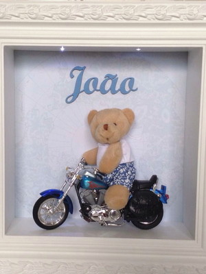 Quadro joão na moto com led