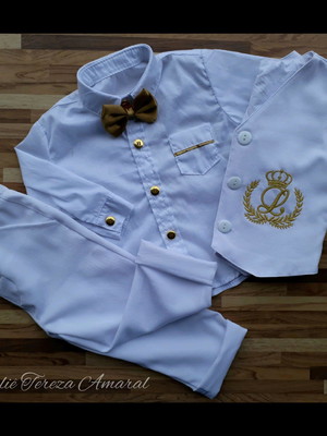 Conjunto batizado personalizado