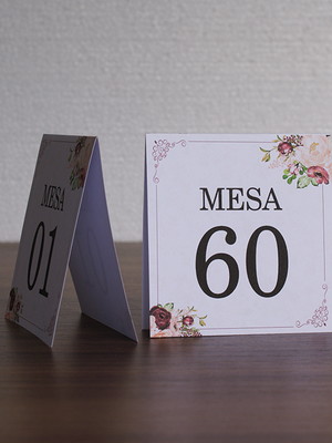 Número de mesa para casamento marsala