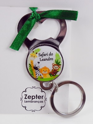 Chaveiro abridor lembrancinha maternidade safari