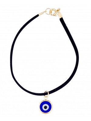 Pulseira olho grego com cordão (12mm)