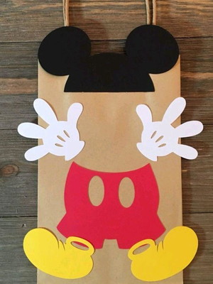 Kit com 5 sacola mickey