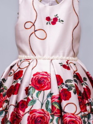 Vestido de festa infantil floral