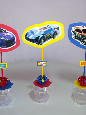 Hotwheels - lembrancinha centro de mesa festa c/ nome festa