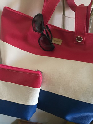 Bolsa de praia colorida
