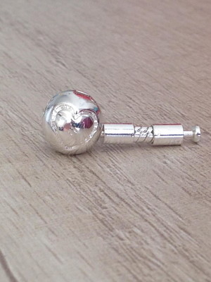 Extensor com fecho para pulseira pandora banho prata