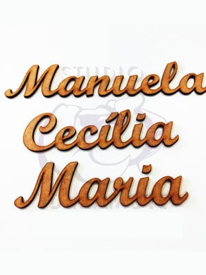 Nome em mdf personalizados