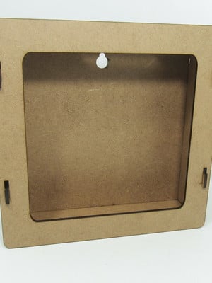 Quadro ou caixa cofre em mdf cru 20x20x5cm