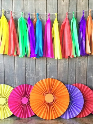 Fioratas e varal de franjas luxo super colors