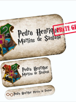 Etiquetas escolares harry potter 110un