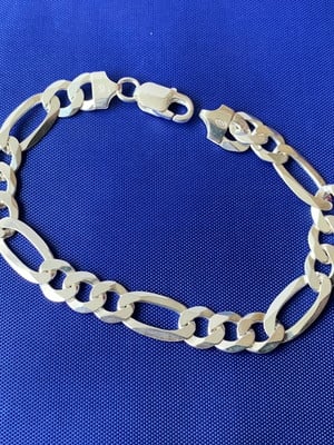 Pulseira de prata masculina grumet