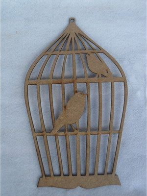 V0010-gaiola 2 em mdf cru 30cm