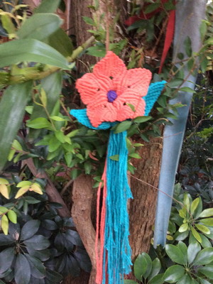 Flor em macramê