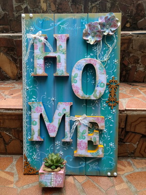 Placa home suculentas