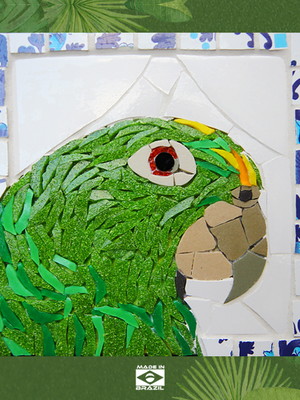 Mosaico papagaio arte