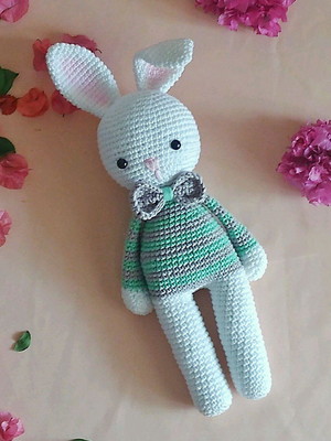 Amigurumi coelho em crochê presente bebê newborn pelúcia
