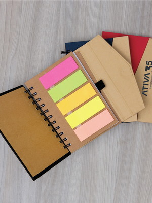 Bloco de anotações com post-it 18515
