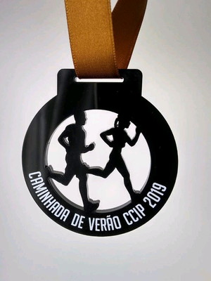 Medalha corrida e caminhada personalizada