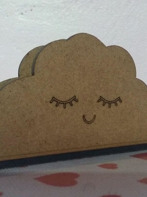 Porta guardanapo mdf nuvem