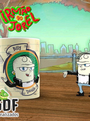 Caneca porcelana irmão do jorel - billy doidão