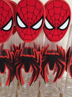 Tubetes do homem aranha