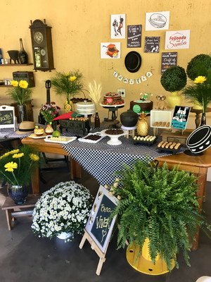 Decoração tema feijoada e roda de samba