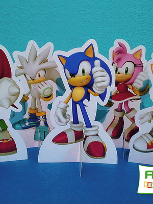 Displays de mesa sonic (kit com 05)