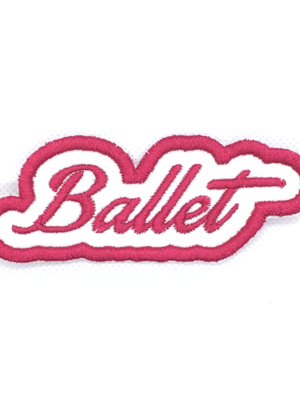 Patch bordado termocolante ballet