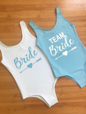 Body maiô lycra azul bebê despedida de solteira team bride