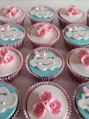 Cupcakes chuva de amor