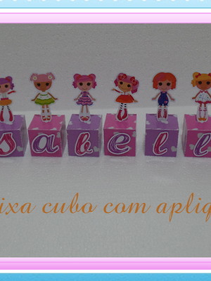 Caixa cubo com aplique