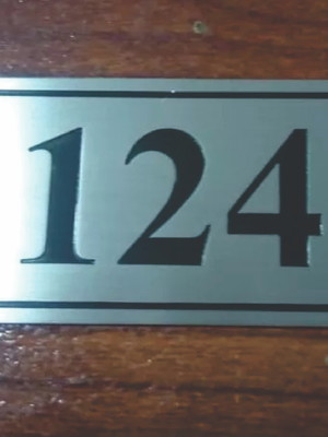 Placas para apartamento em inox gravado - etiqueta