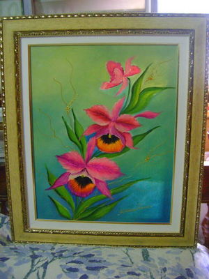 Tela de orquídeas